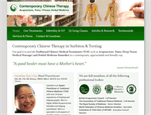 Tablet Screenshot of contemporarychinesetherapy.com